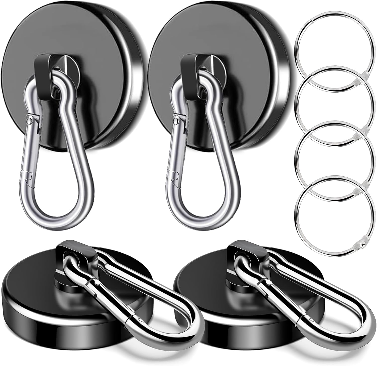 Strong Durable150LBS Magnetic Hooks Set Heavy-duty Magnetic Wall Hangers for Home