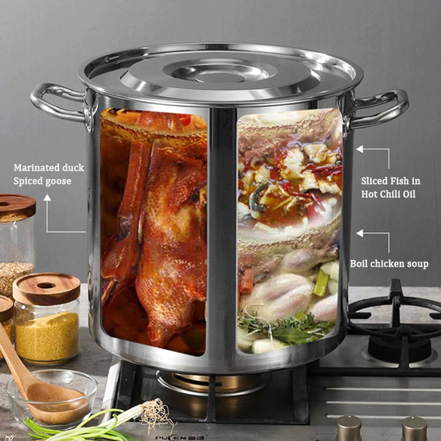 Versatile Commercial Stockpot for Seafood Cooking