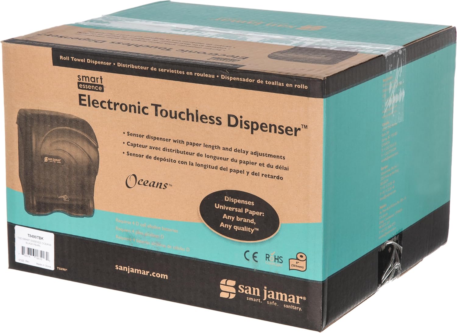 San Jamar Oceans Paper Towel Dispenser Black Pearl