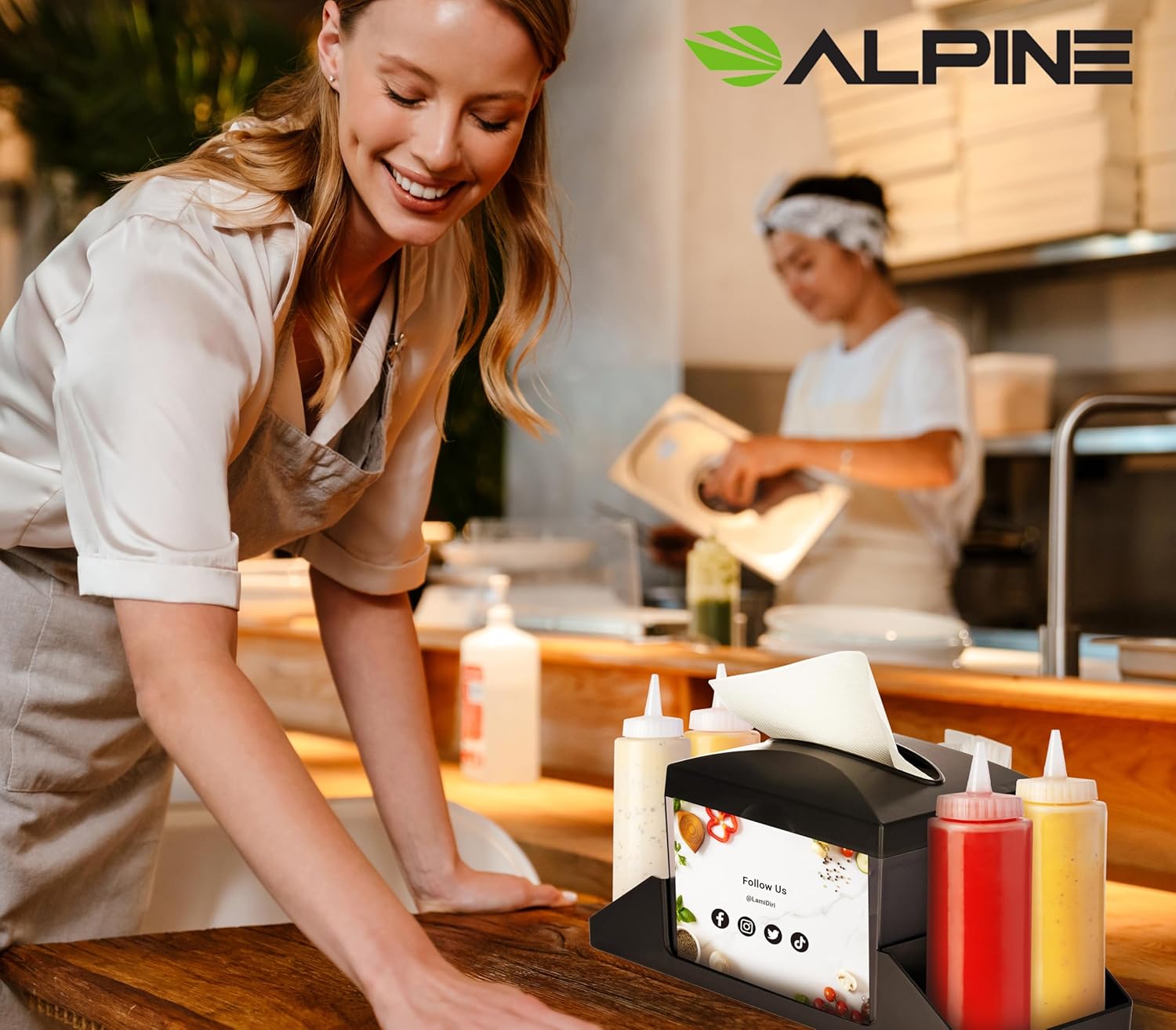 Alpine Tabletop Commercial Napkin Dispenser
