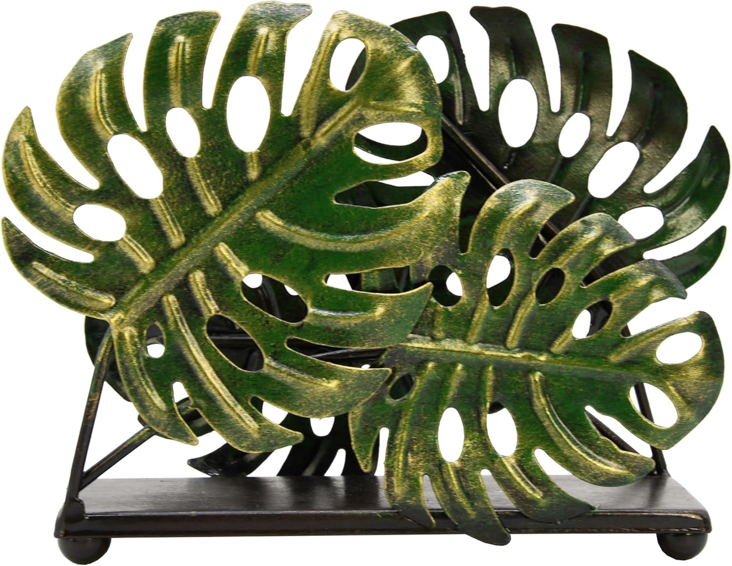Olgift Metal Ginkgo Leaves Napkin Holder