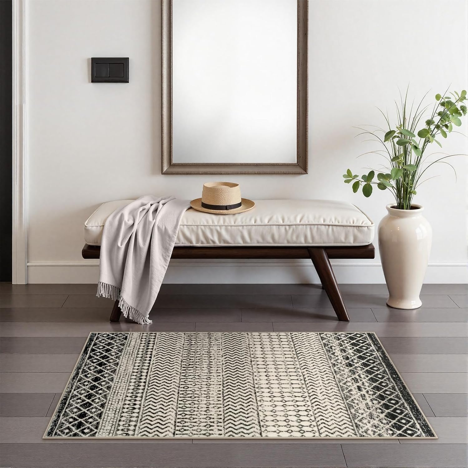 Soft Non-Slip Moroccan Washable Rug 2x4