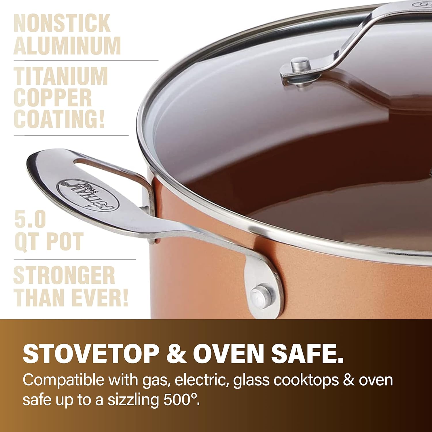 Gotham Steel 10-Piece Kitchen Set with Non-Stick Titanium Ceramic Coating