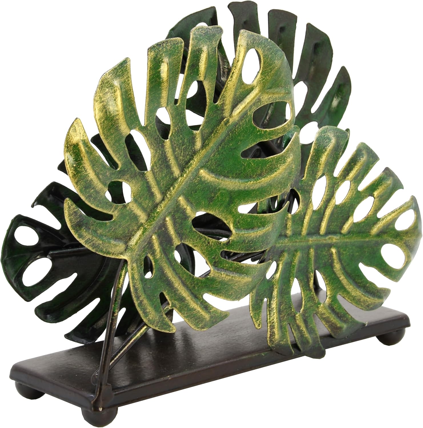 Olgift Metal Ginkgo Leaves Napkin Holder
