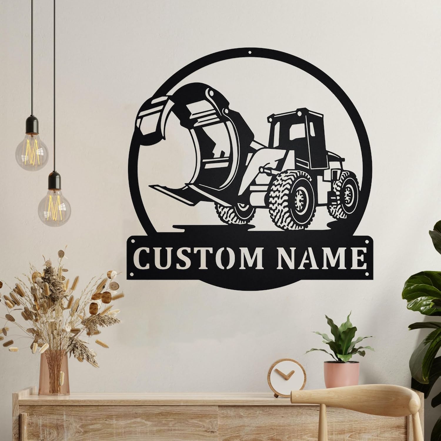 Personalized Metal Wall Art with LED Lighting