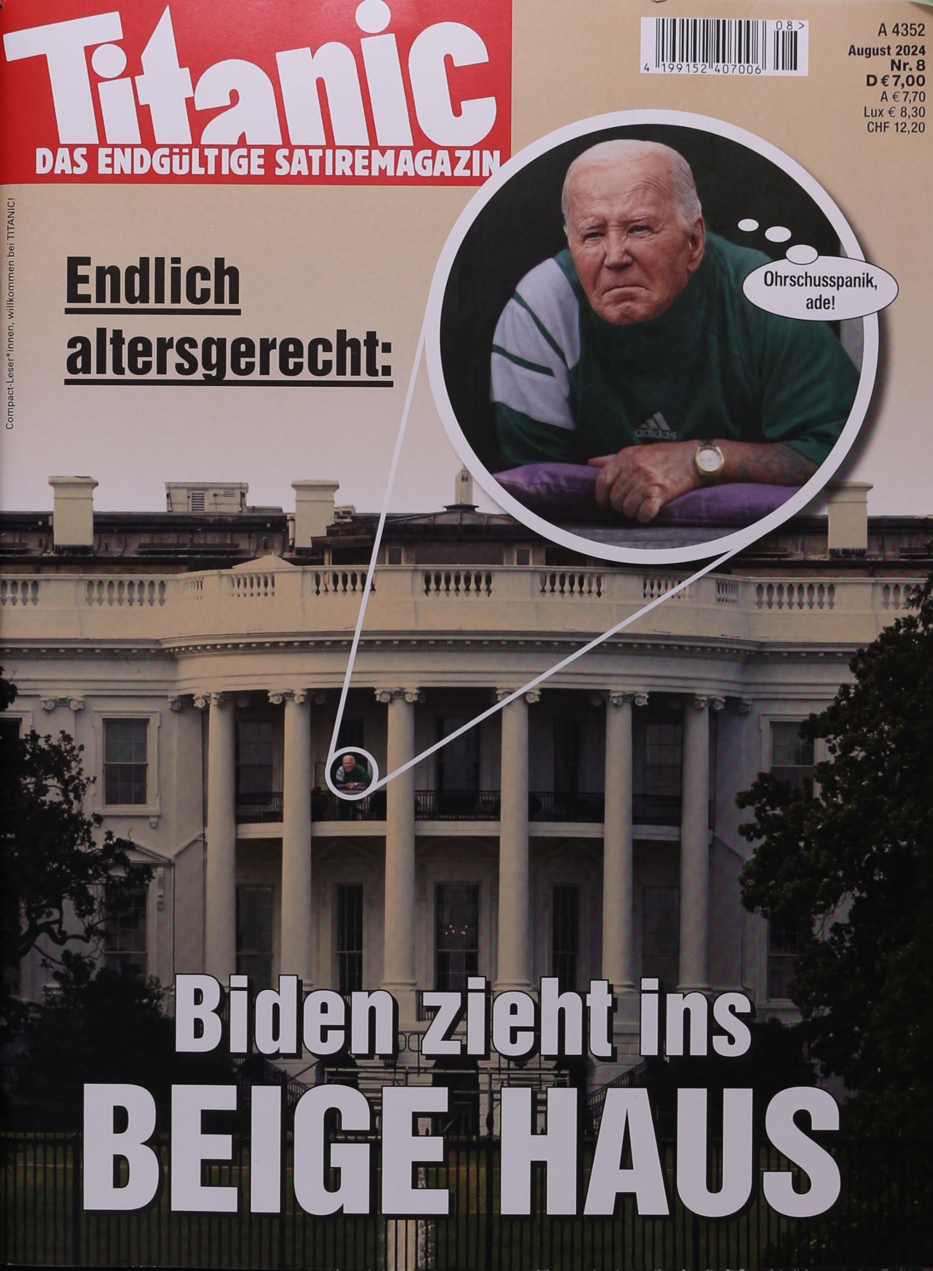 Cover of Titanic, August 2024