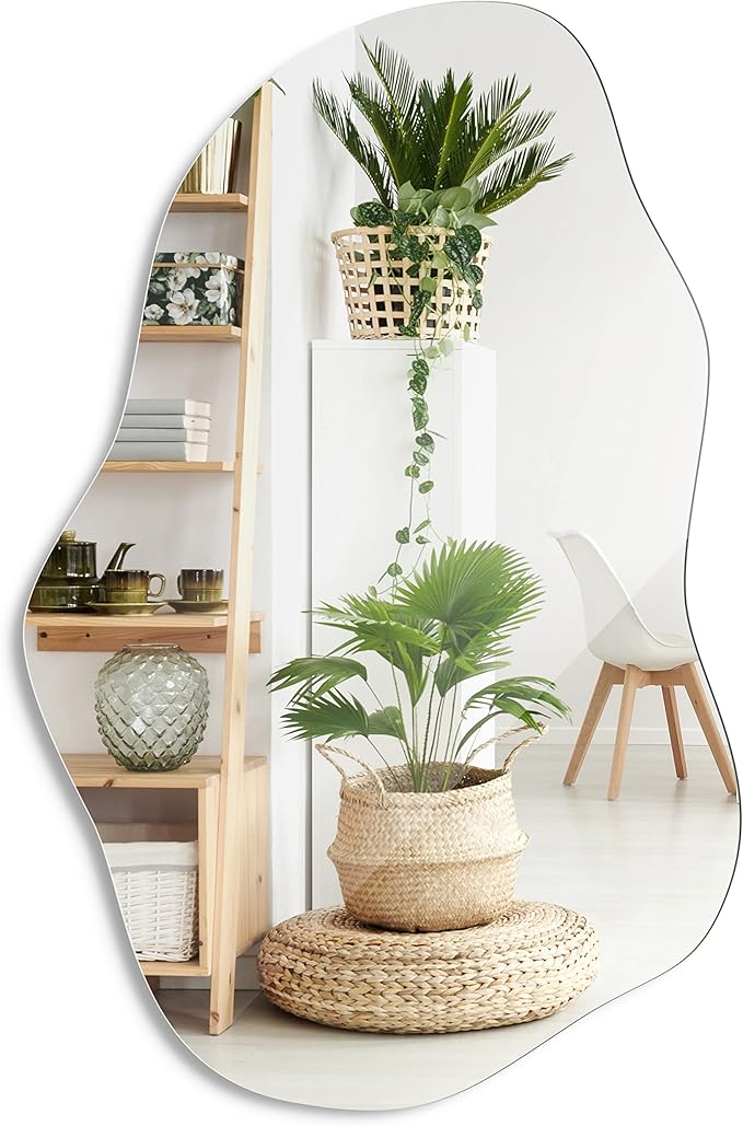 Barnyard Designs Asymmetrical Irregular Wall Mirror 18"x32"