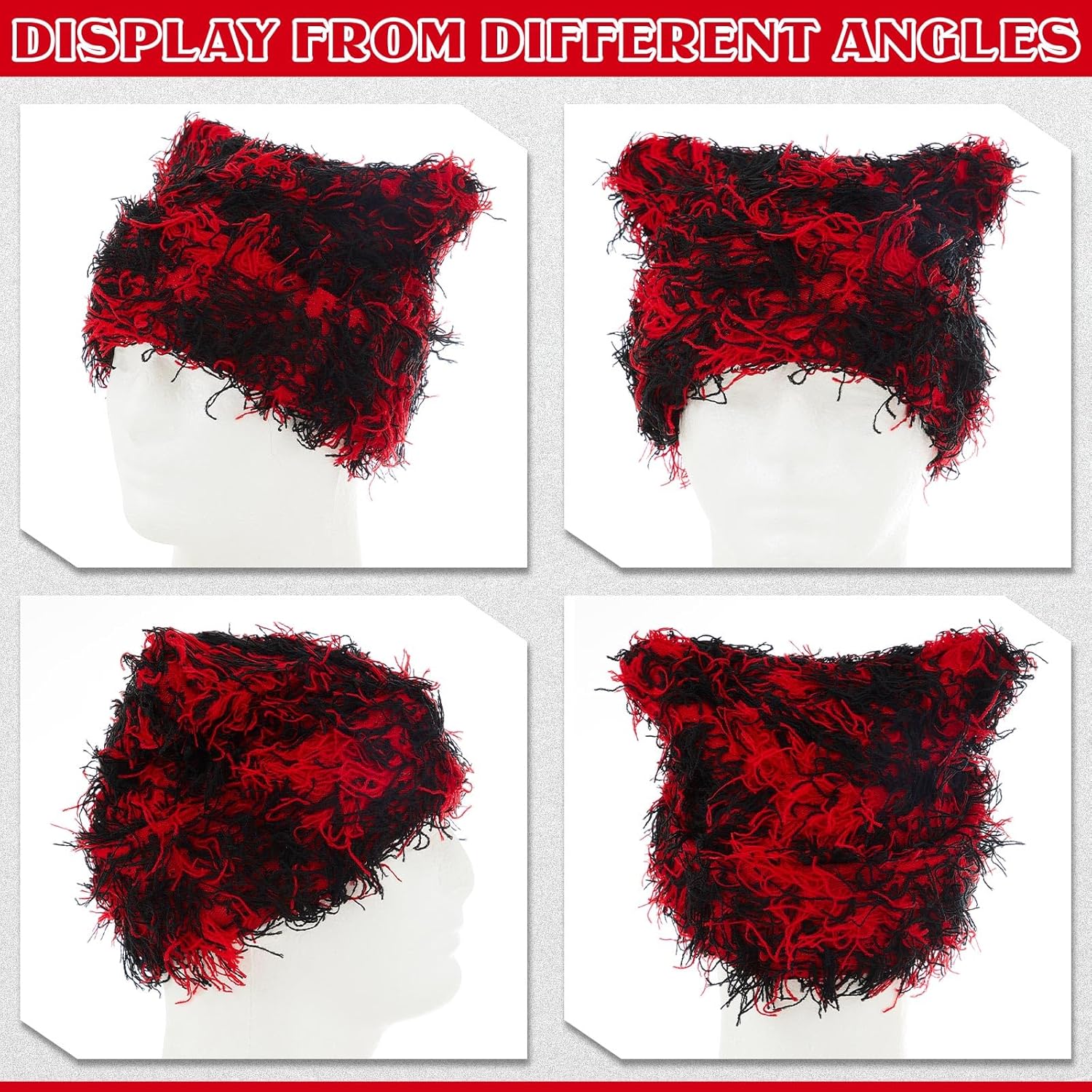 Chuarry Y2K Knitted Cat Beanie