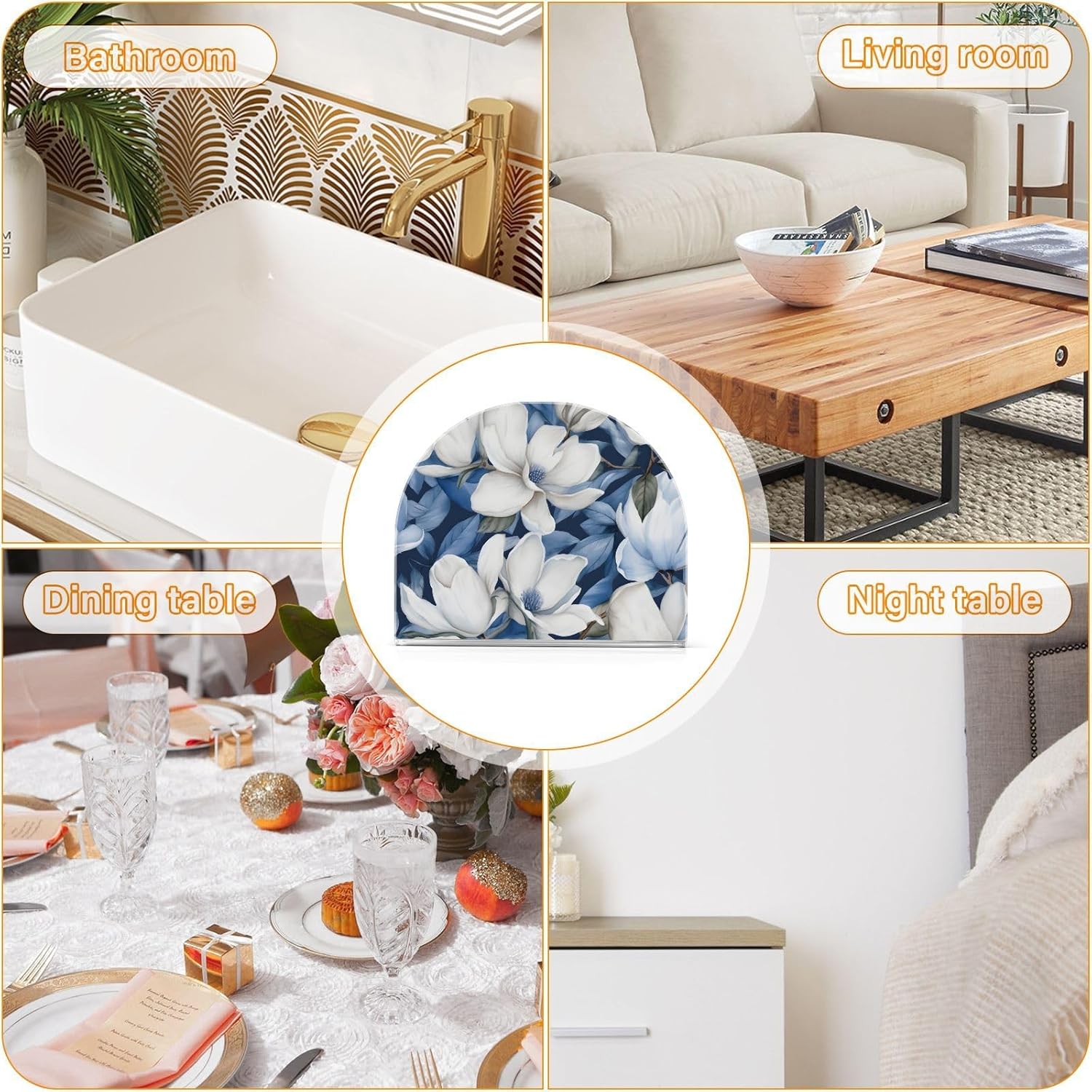 Vivid Acrylic Napkin Holder Upright