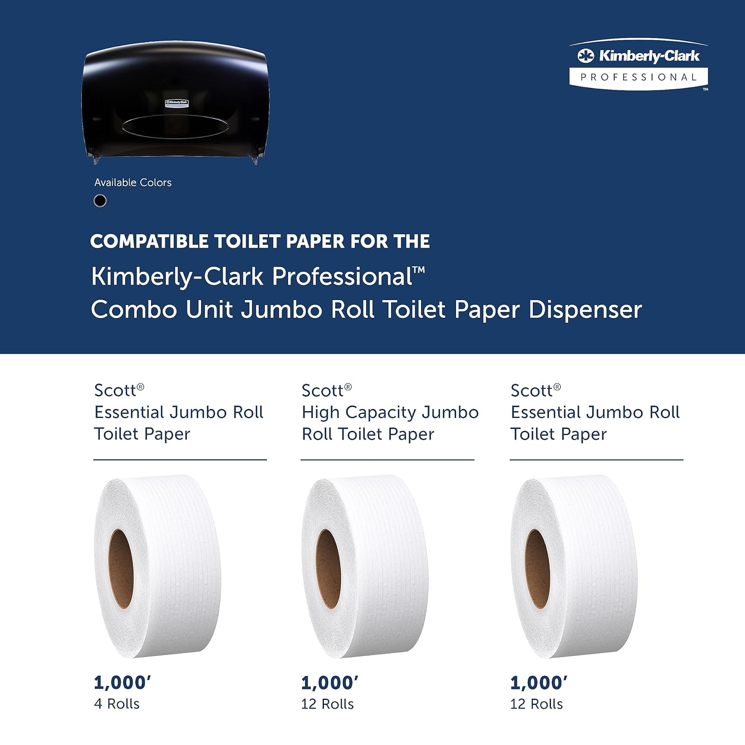 Wall Mounted Jumbo Roll Toilet Paper Dispenser Kimberly-Clark Professional