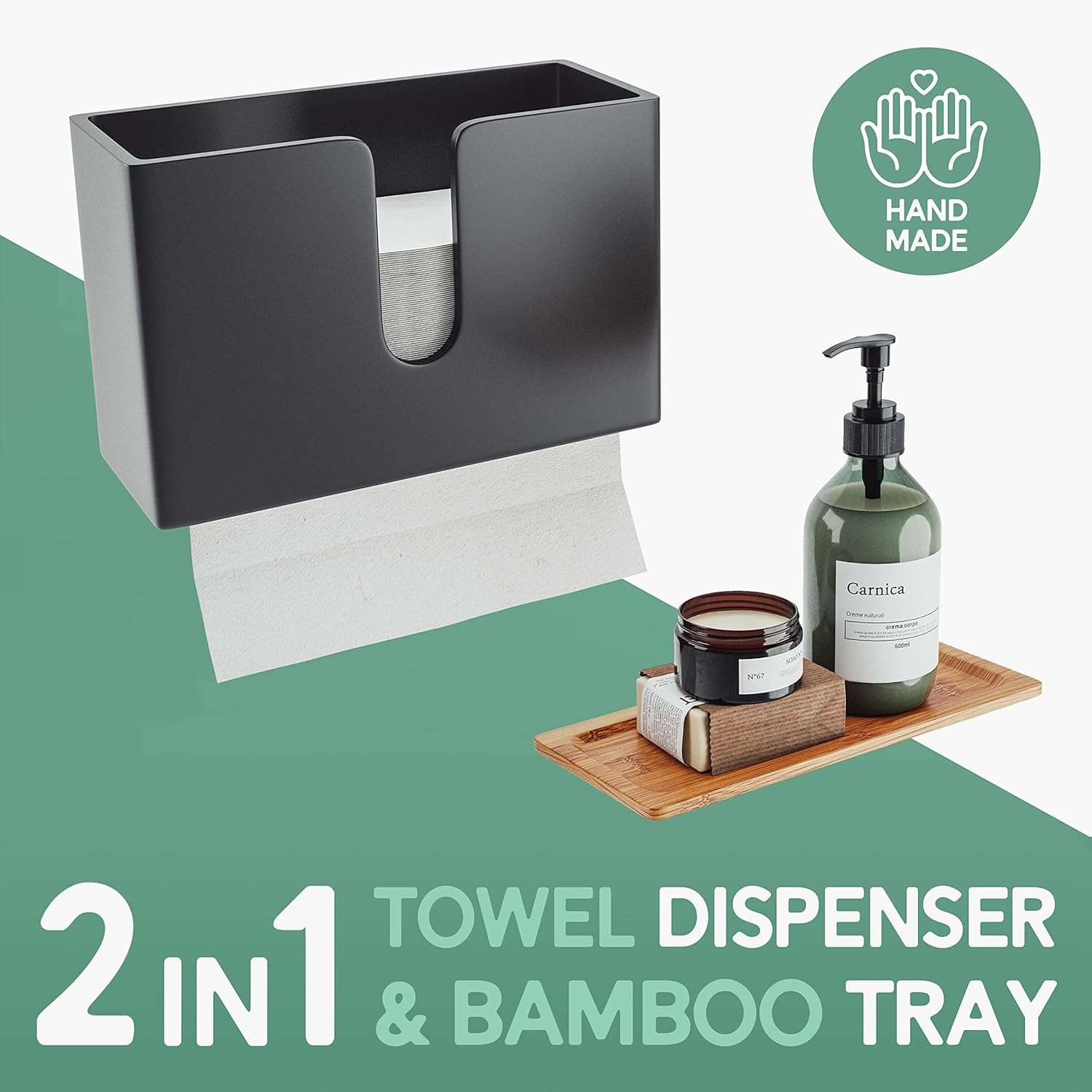 NATURE SUPPLIES Bamboo Paper Towel Dispenser