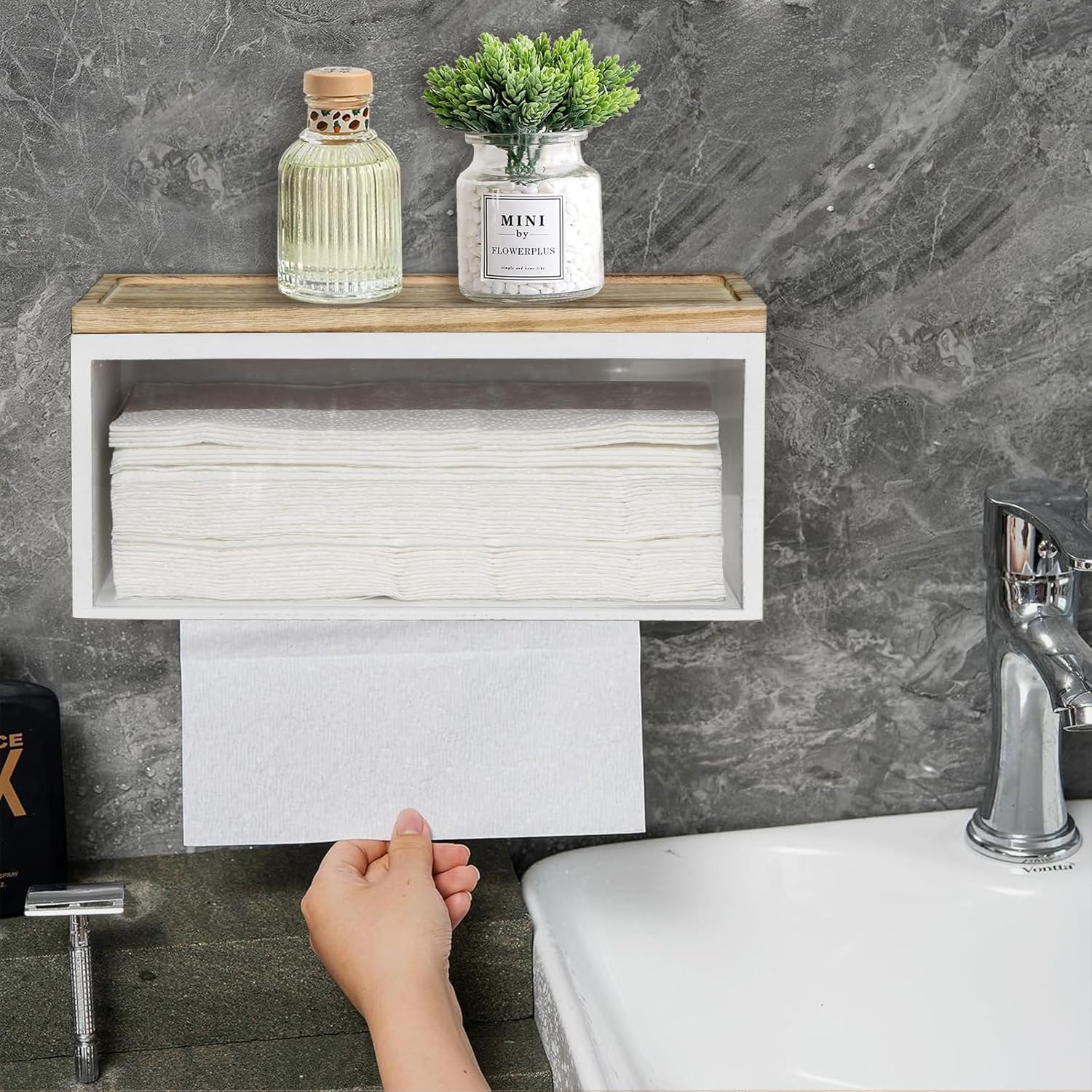 UGiftT Solid Wood Paper Towel Dispenser
