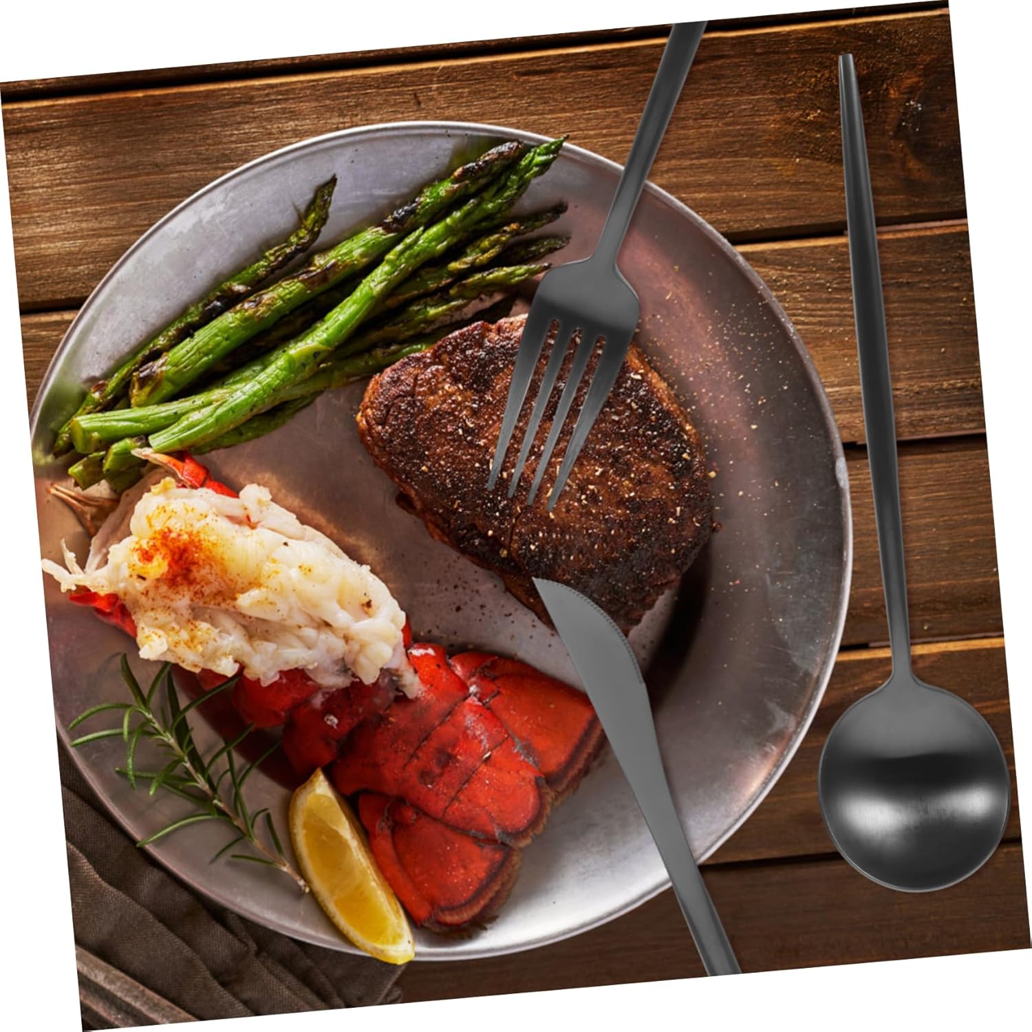 Unomor Stainless Steel Fork Spoon Knife Set