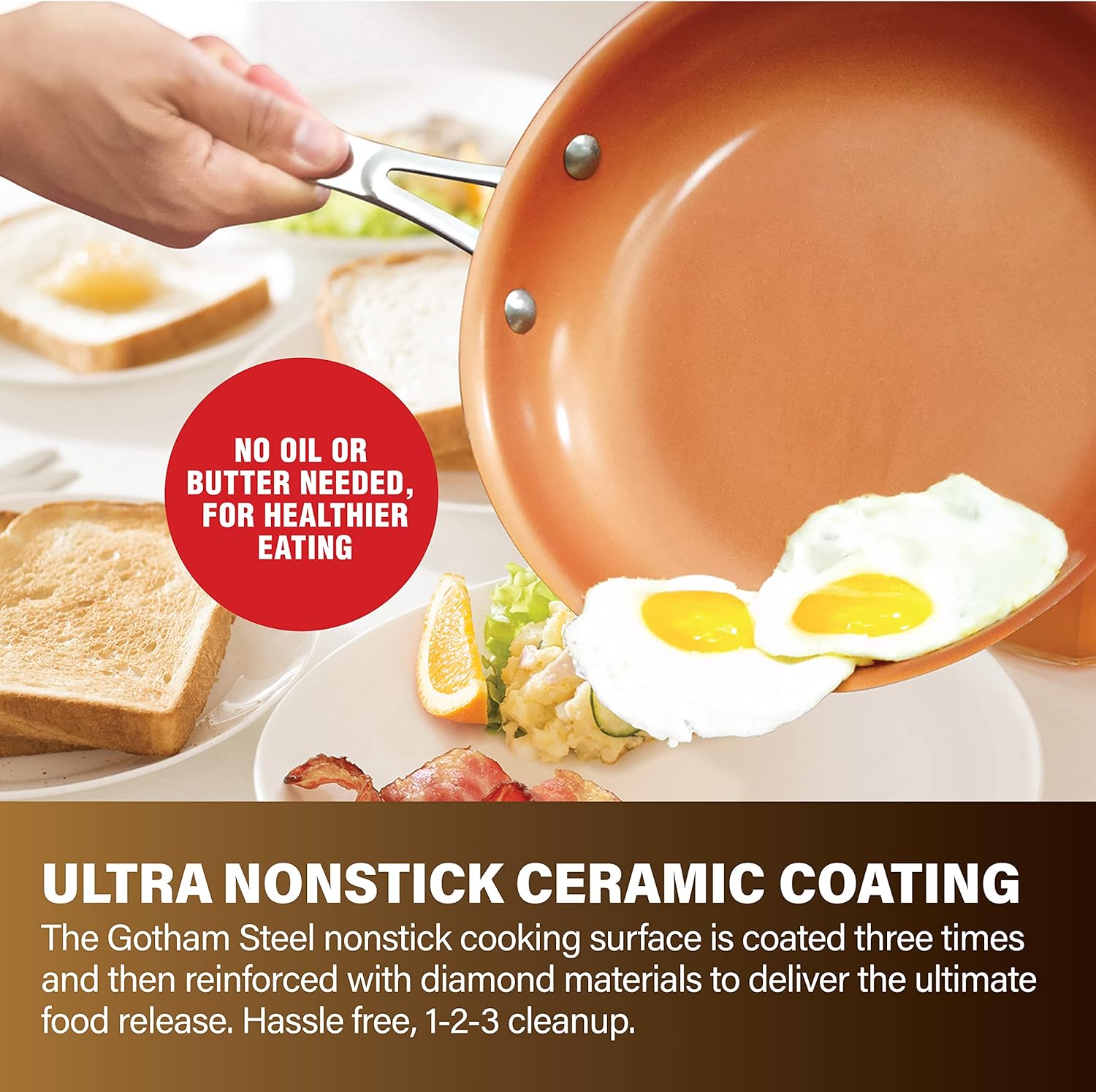 Gotham Steel 10-Piece Kitchen Set with Non-Stick Titanium Ceramic Coating