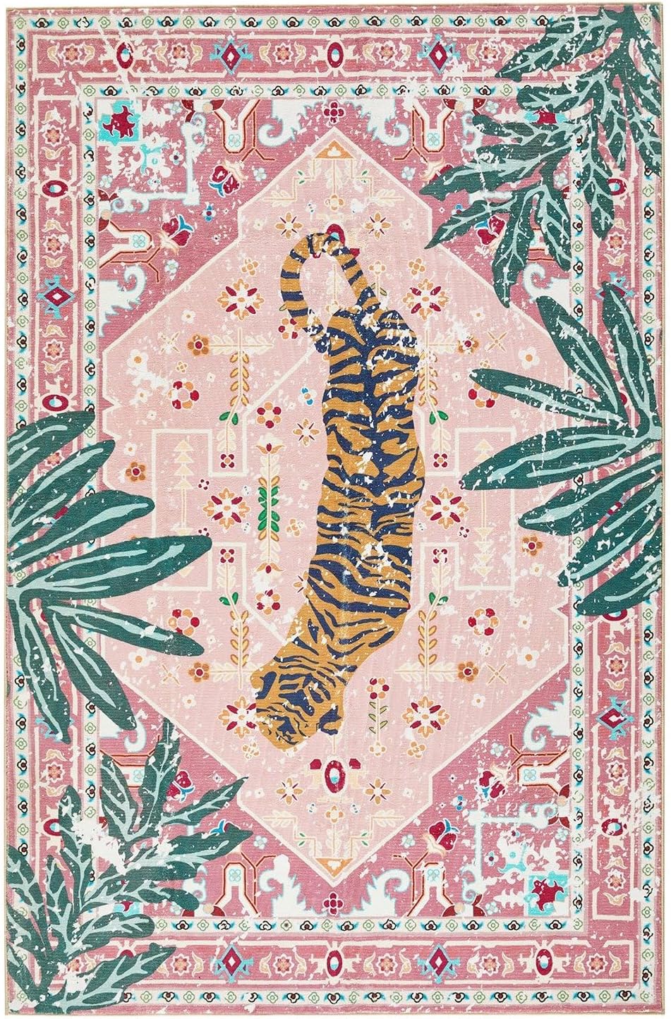 Aldopein Hippie Rugs 2x3 Non-Slip Washable Area Rug