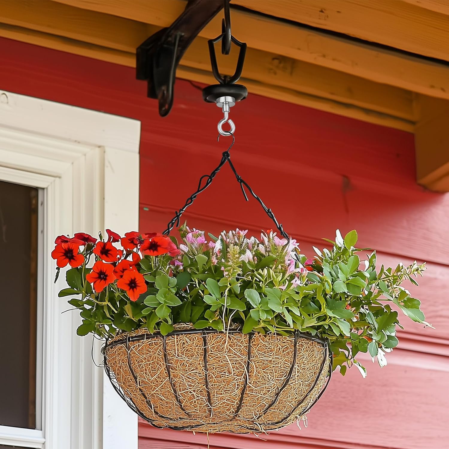 Securely Hold Up To 28 lbs With Magnetic Hooks