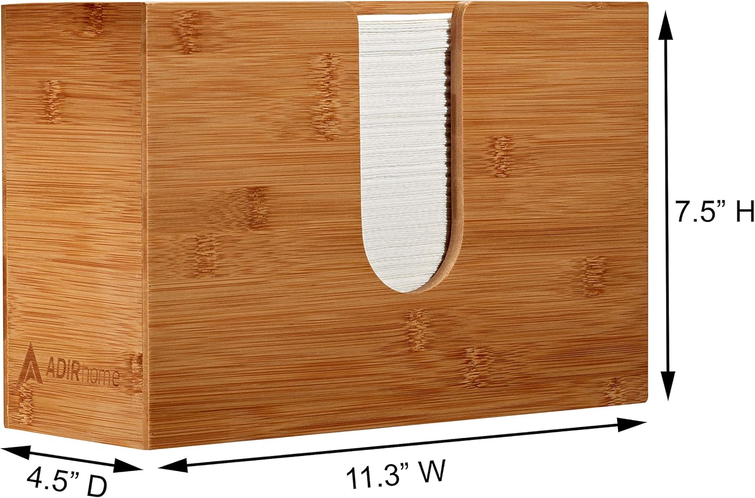 Bamboo Promise Dispenser - Wall or Counter Mount - 48 x 116 x 78