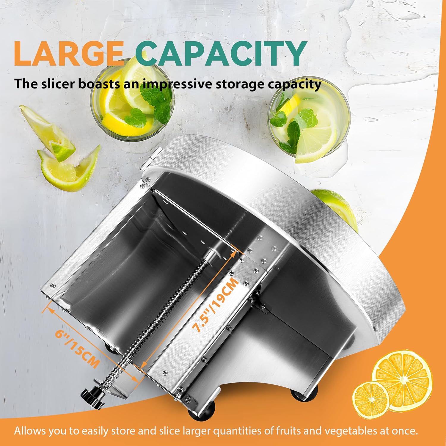 Manual Vegetable Slicer Adjustable Thickness Durable Kitchen Tool for Cooks