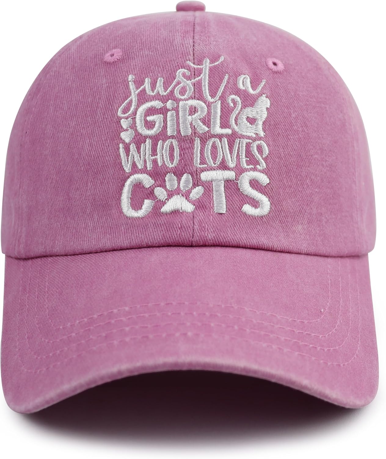 Just a Girl Who Loves Cats Baseball Cap for Women 1