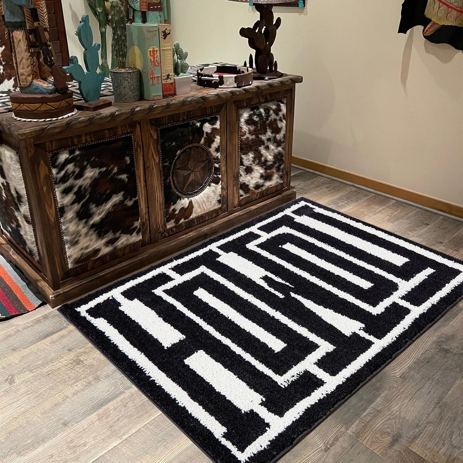 RoomTalks Washable Howdy Rug Indoor Doormat