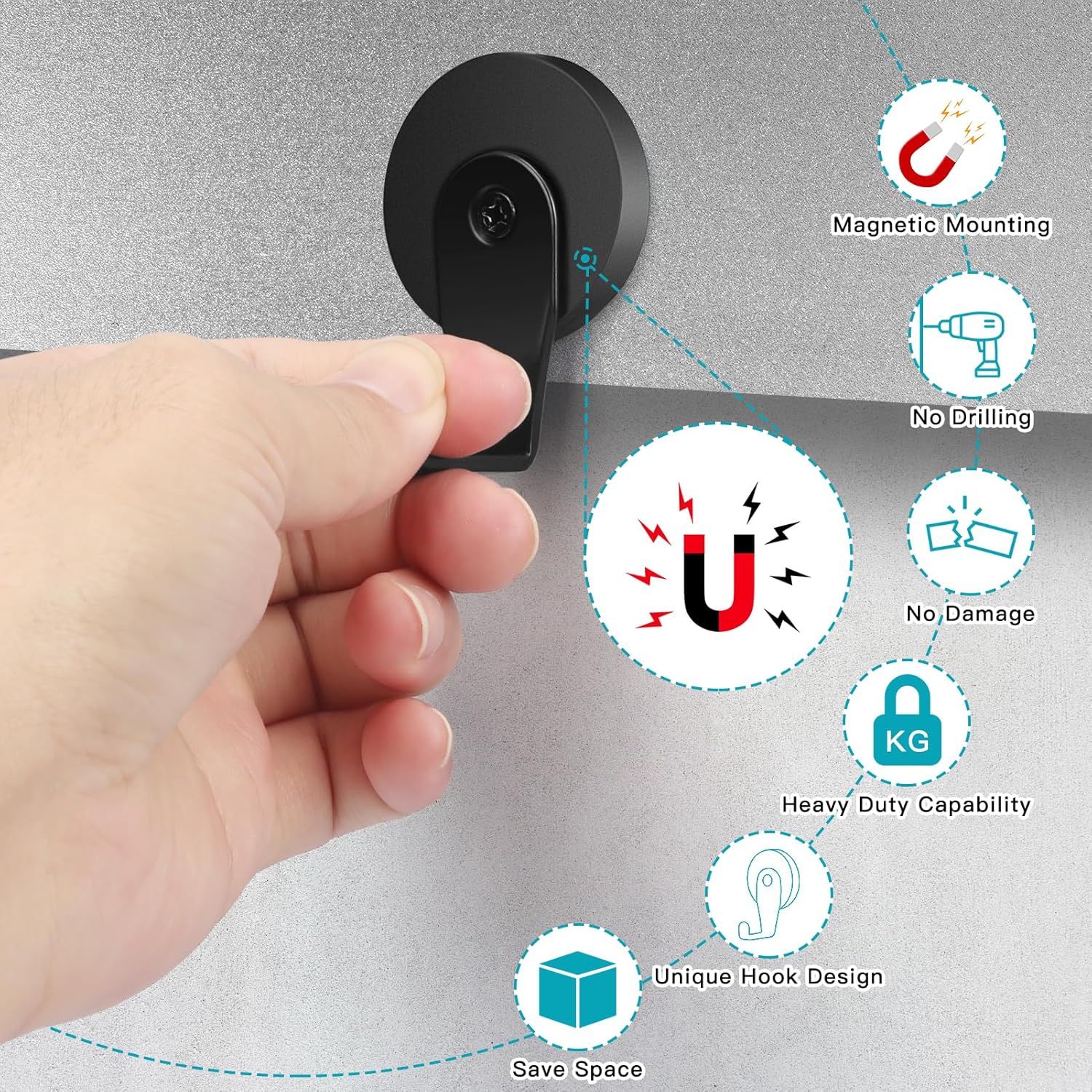 FYY Magnetic Hanger Heavy Duty for Refrigerator More
