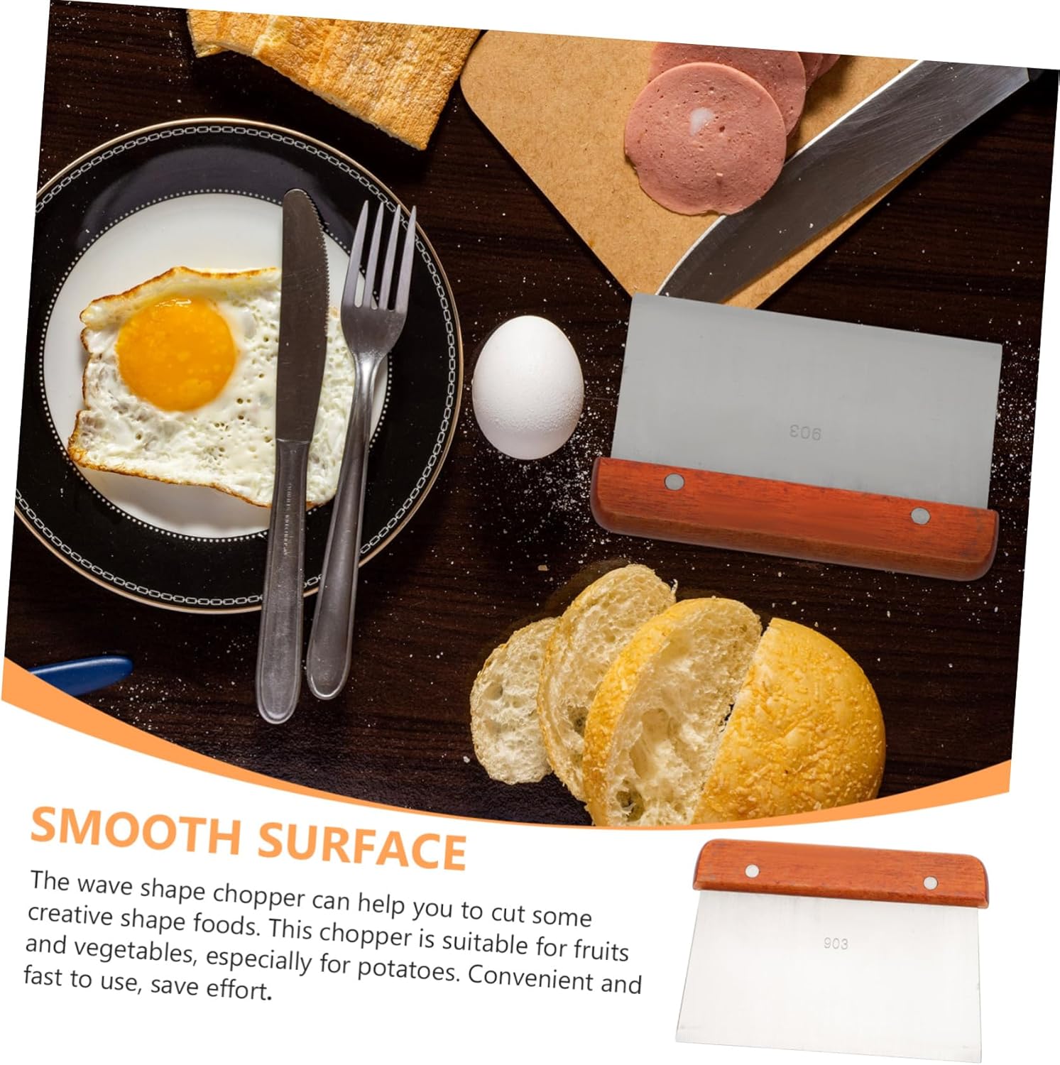 Stainless Steel Potato Scraper Easy to Clean Durable Design
