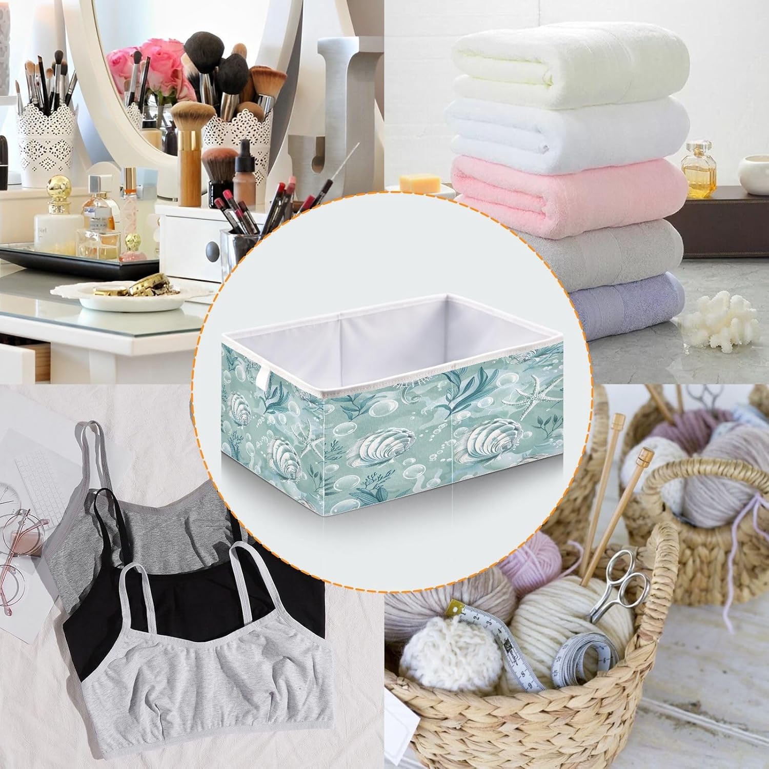 Senya Large Foldable Storage Bin for Home Office