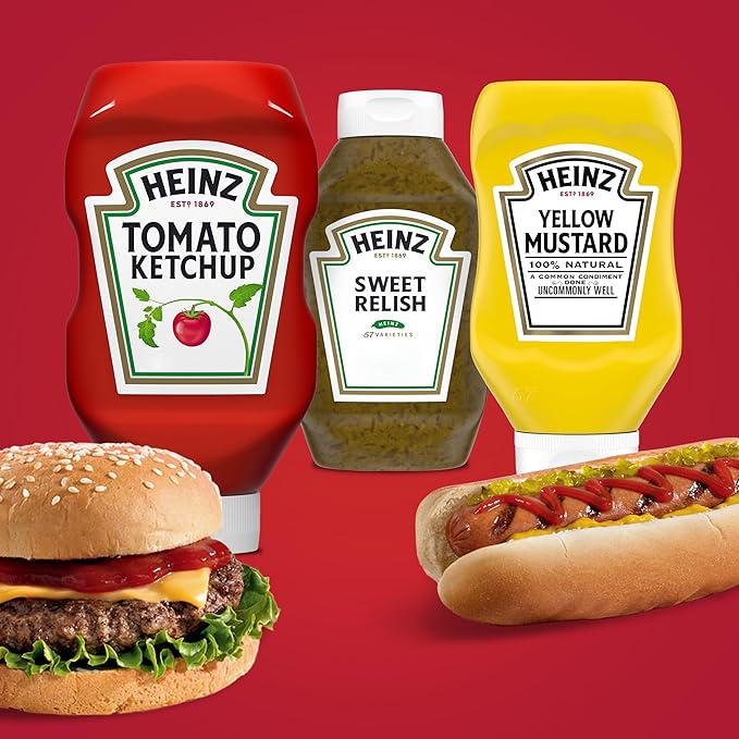 Heinz Grill Pack
20oz Ketchup, 16.5oz Sweet Relish, 17.5oz Mustard
$5.02 [$4.40] when you clip the 15% off coupon and check out with Subscribe & Save.
($6.39 at Target)
CLICK HERE