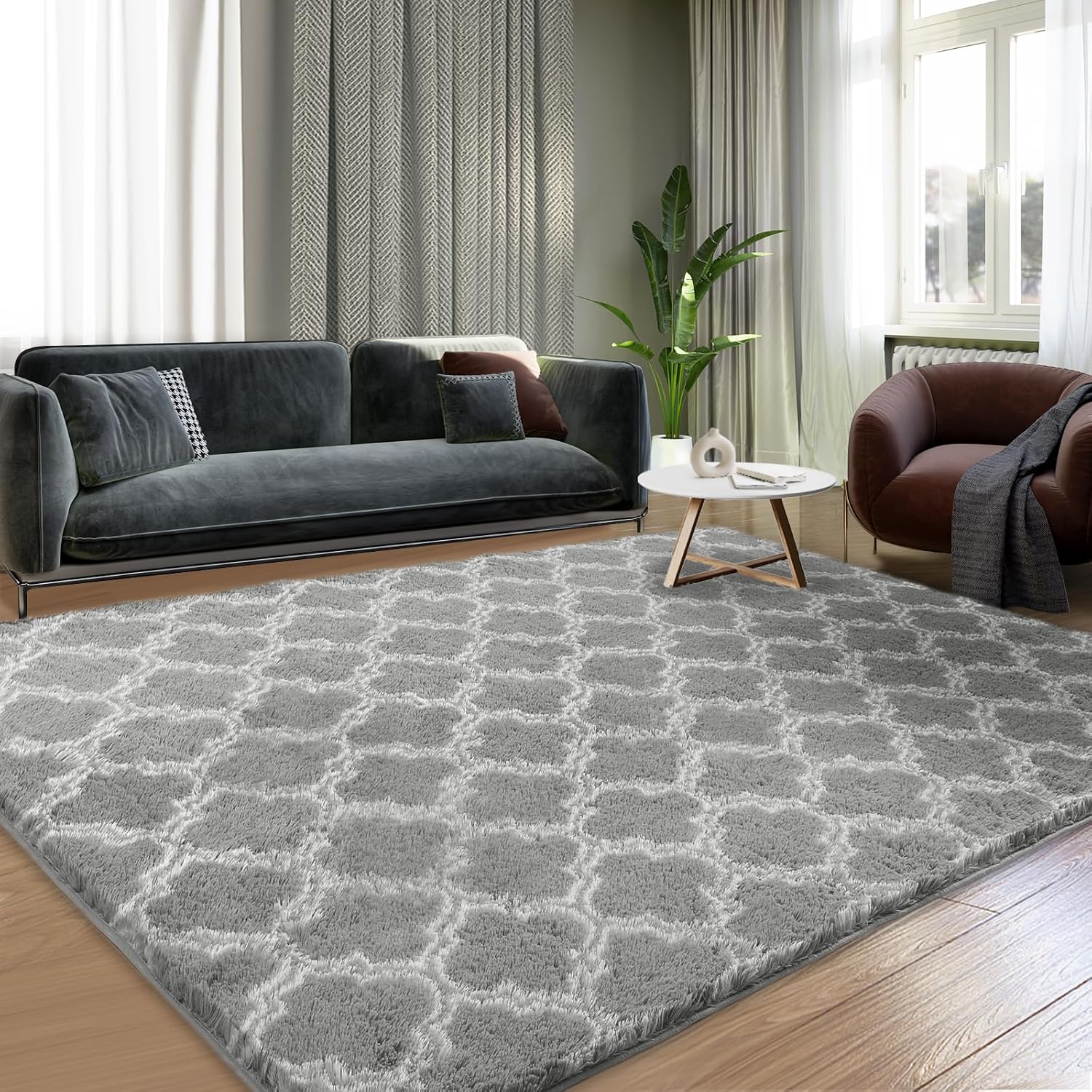 Puremy Plush 4x6 Area Rug High Pile