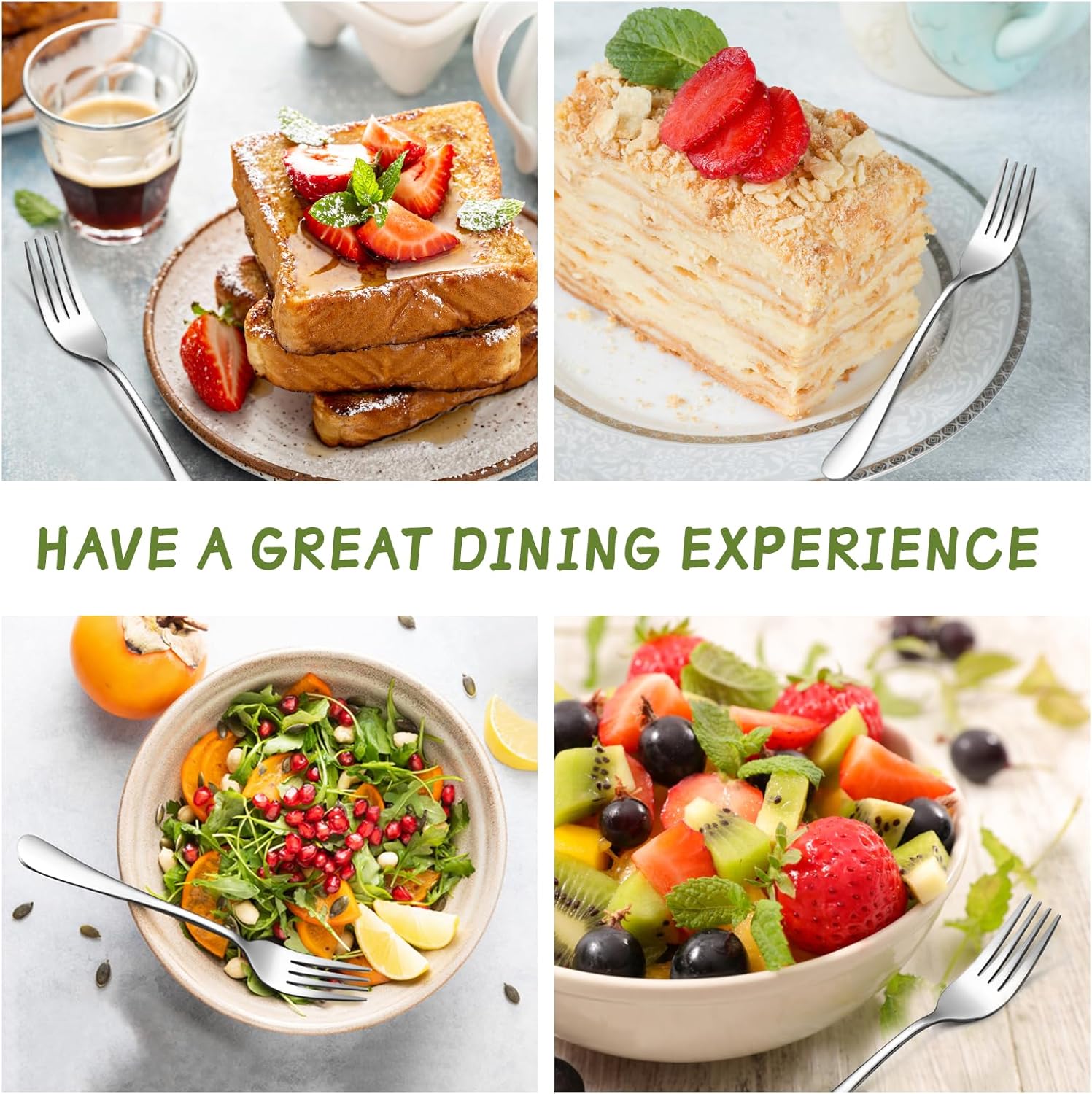SANTUO Stainless Steel Flatware Set for Dinning