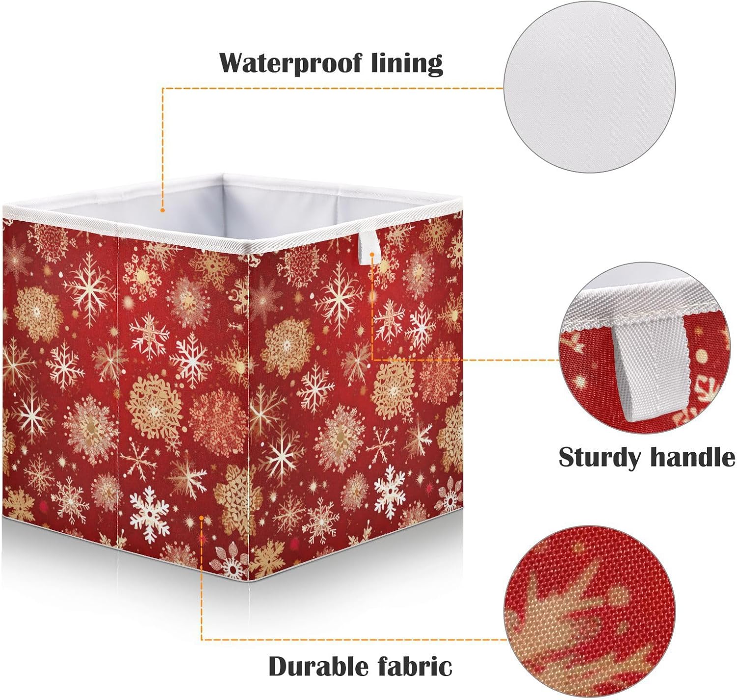 RunningBear Foldable Fabric Storage Basket for Kids Clothes and Toys