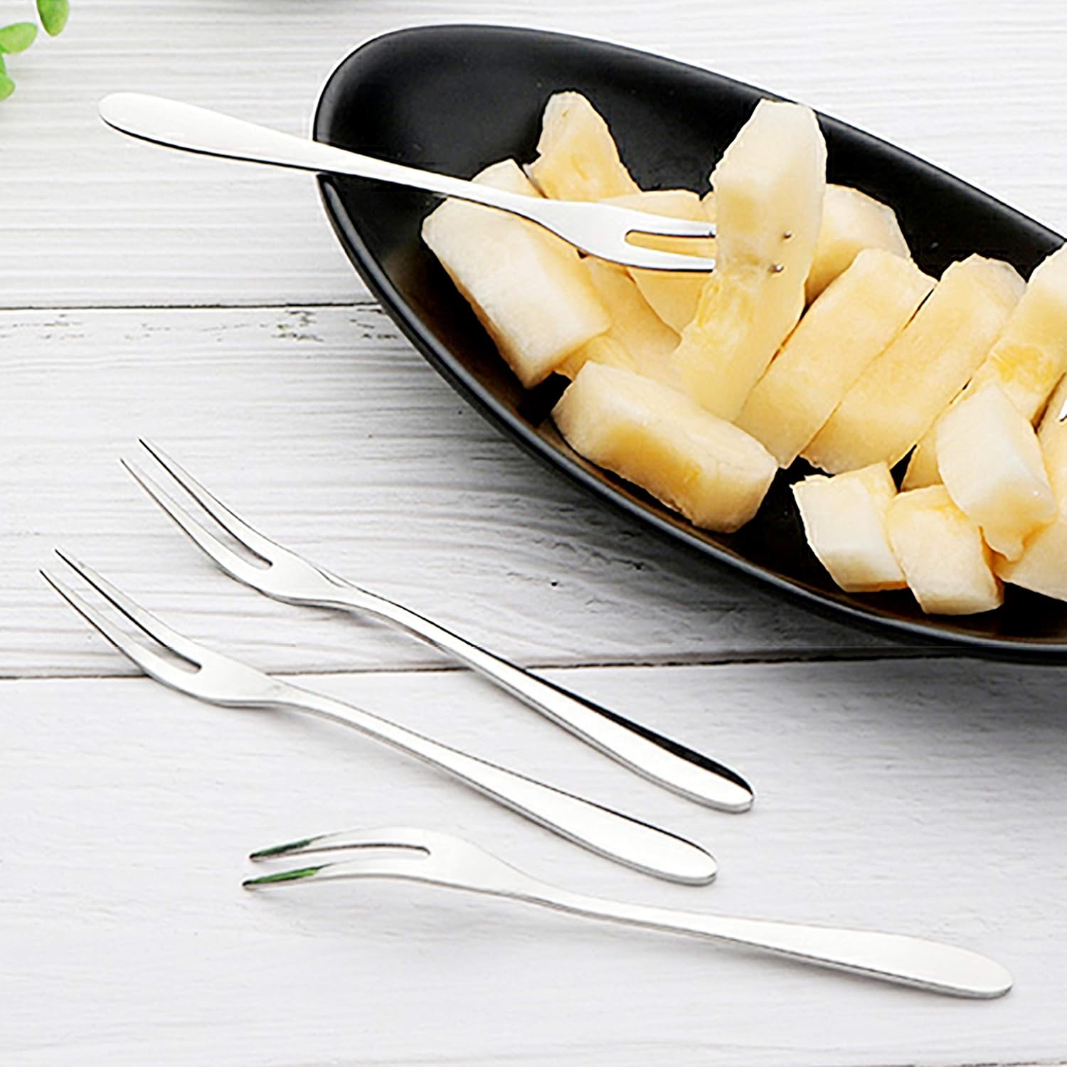 6-Piece Professional Escargot Forks for Shellfish Tasting