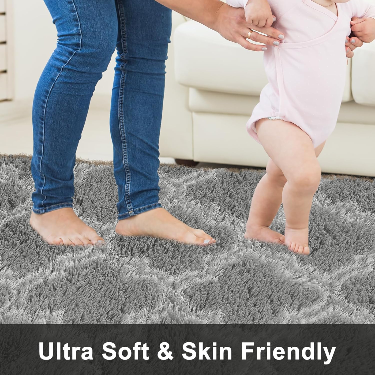 Puremy Plush 4x6 Area Rug High Pile