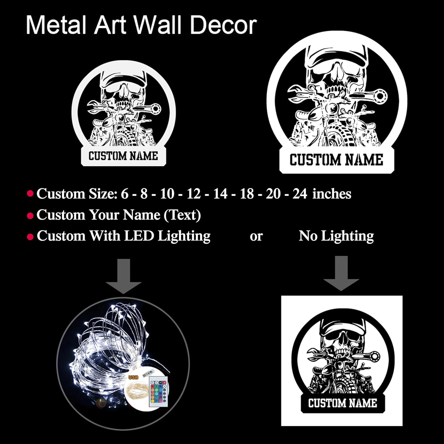 Zikako Custom Forklift Driver Metal Wall Art LED Light Sign