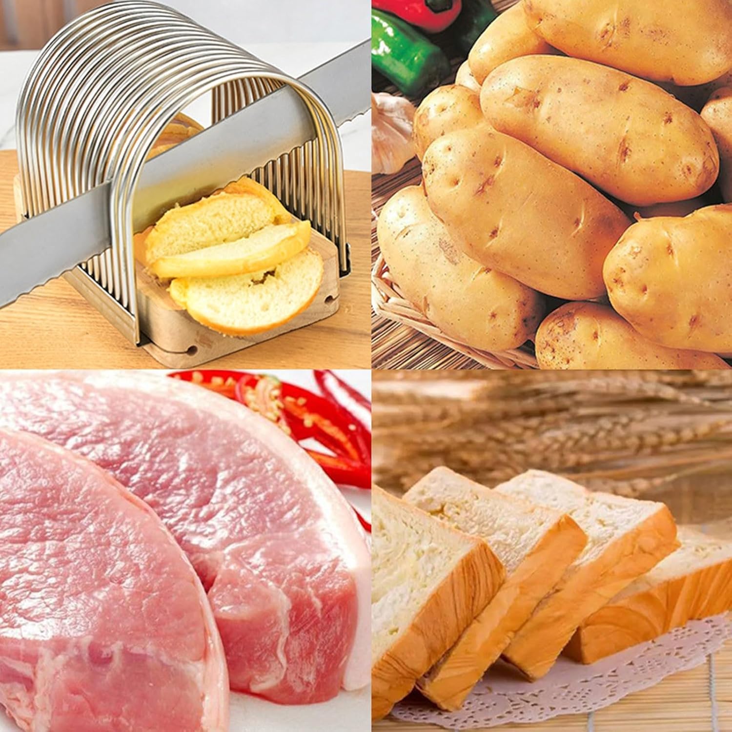 Stainless Steel Vegetable Slicer Durable Sharp for Home BBQ