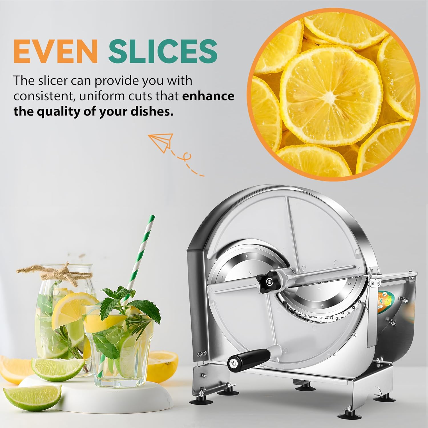 Manual Vegetable Slicer Adjustable Thickness Durable Kitchen Tool for Cooks