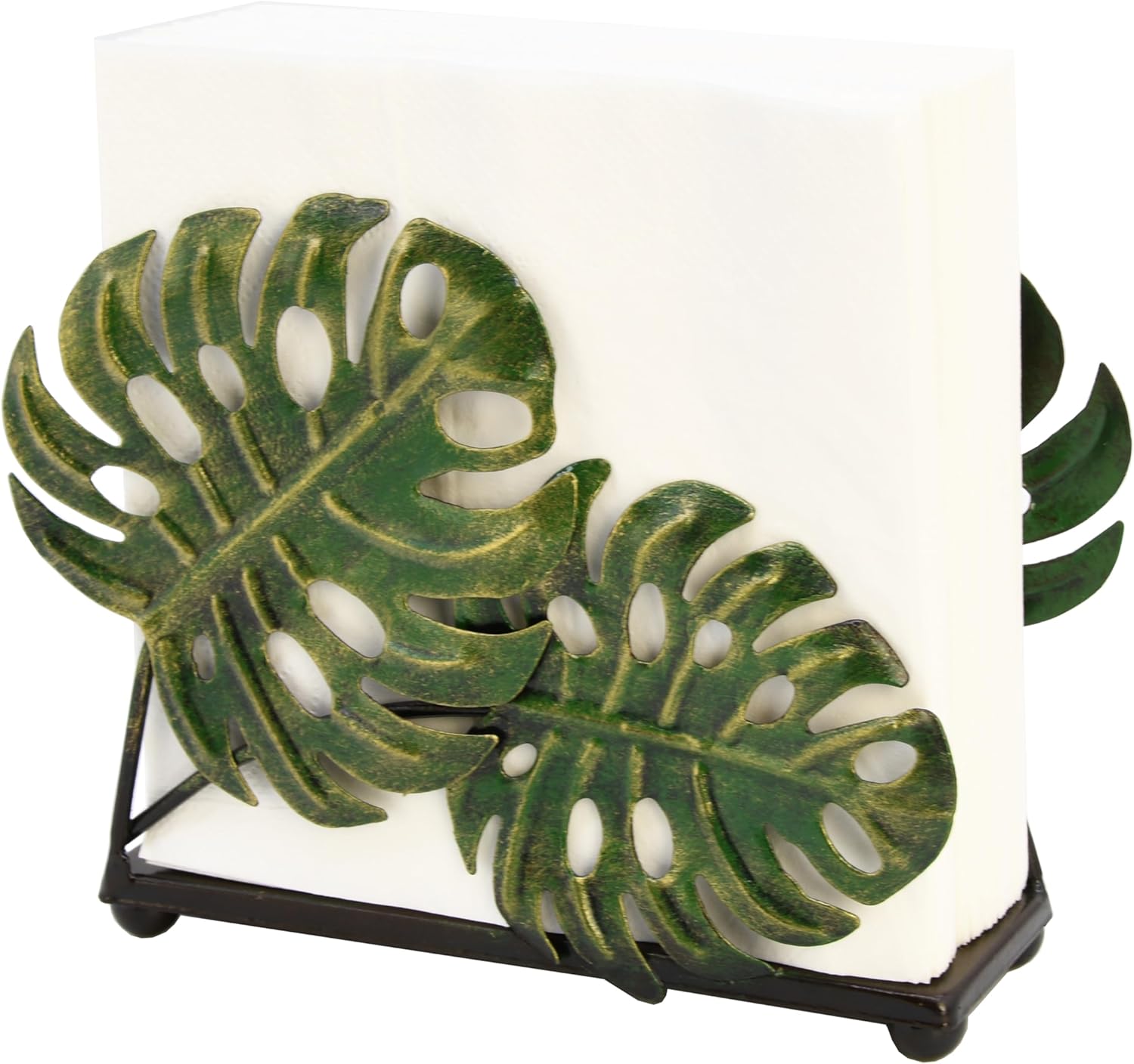 Olgift Metal Ginkgo Leaves Napkin Holder