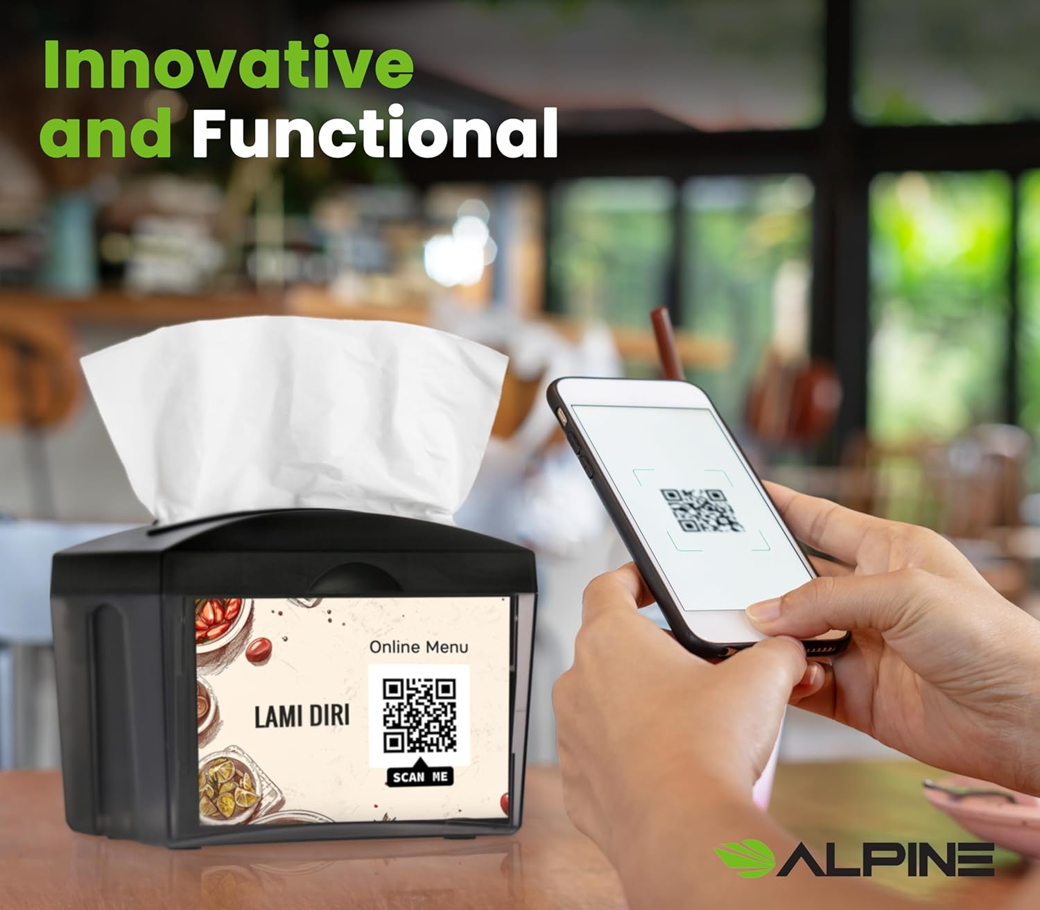 Alpine Tabletop Commercial Napkin Dispenser