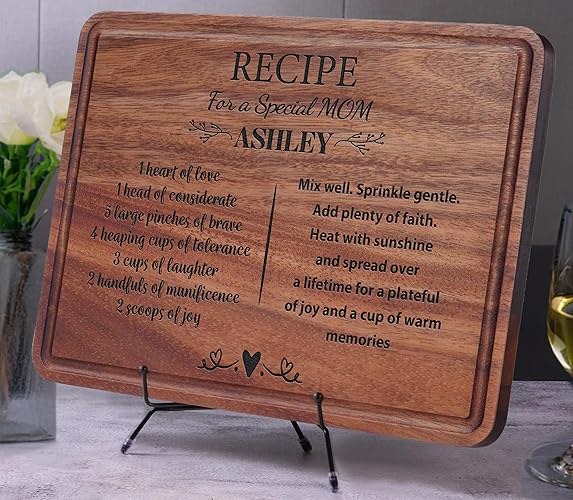 Personalized Recipe Cutting Board