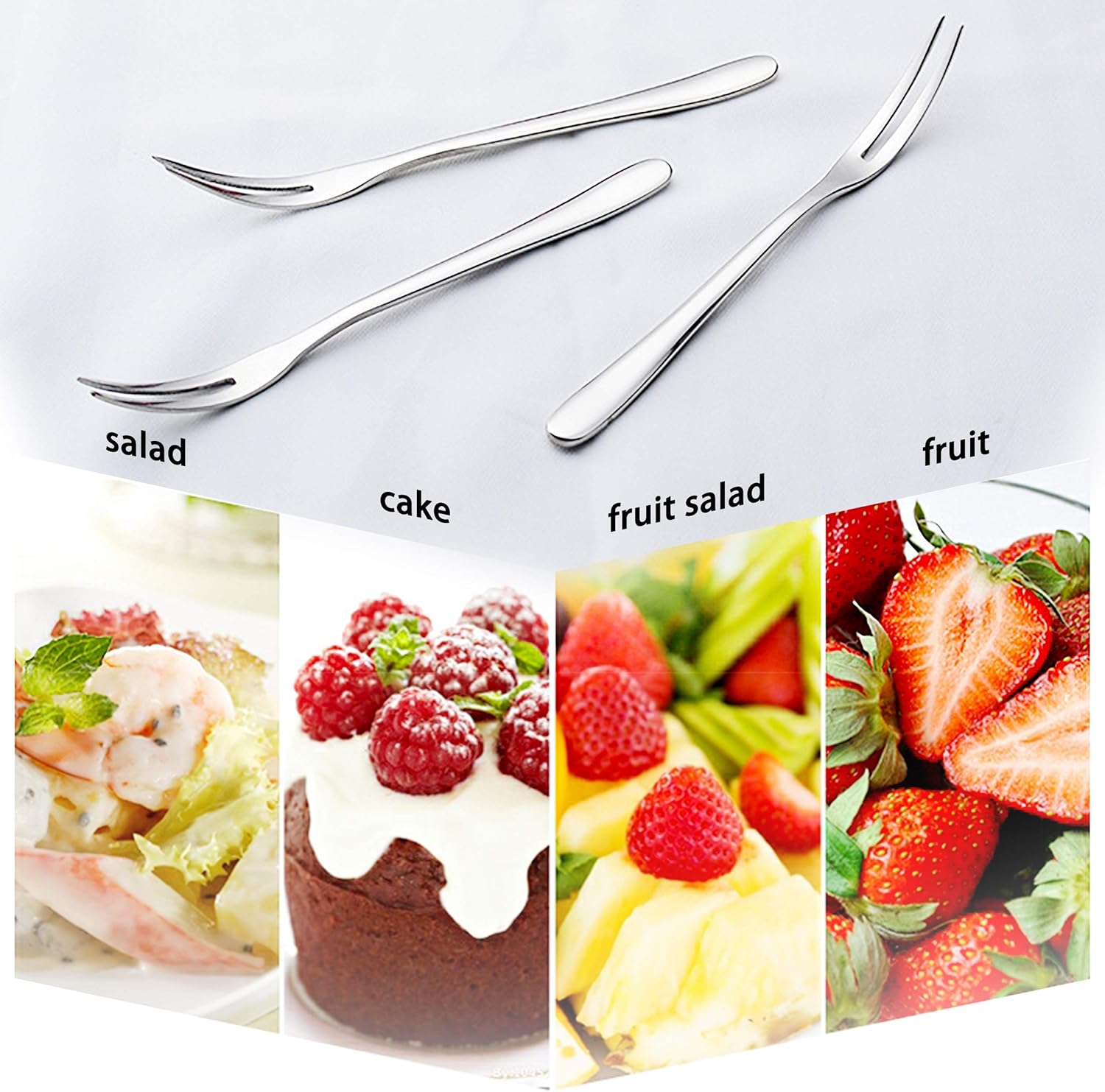6-Piece Professional Escargot Forks for Shellfish Tasting