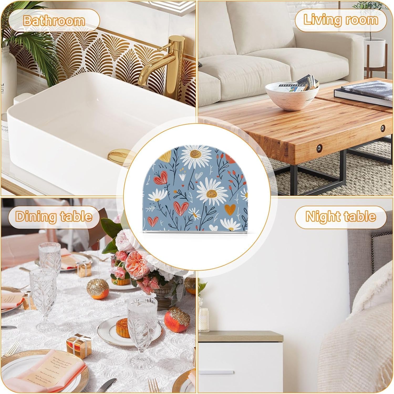 Durable Stylish Napkin Holder for Home Cave Table