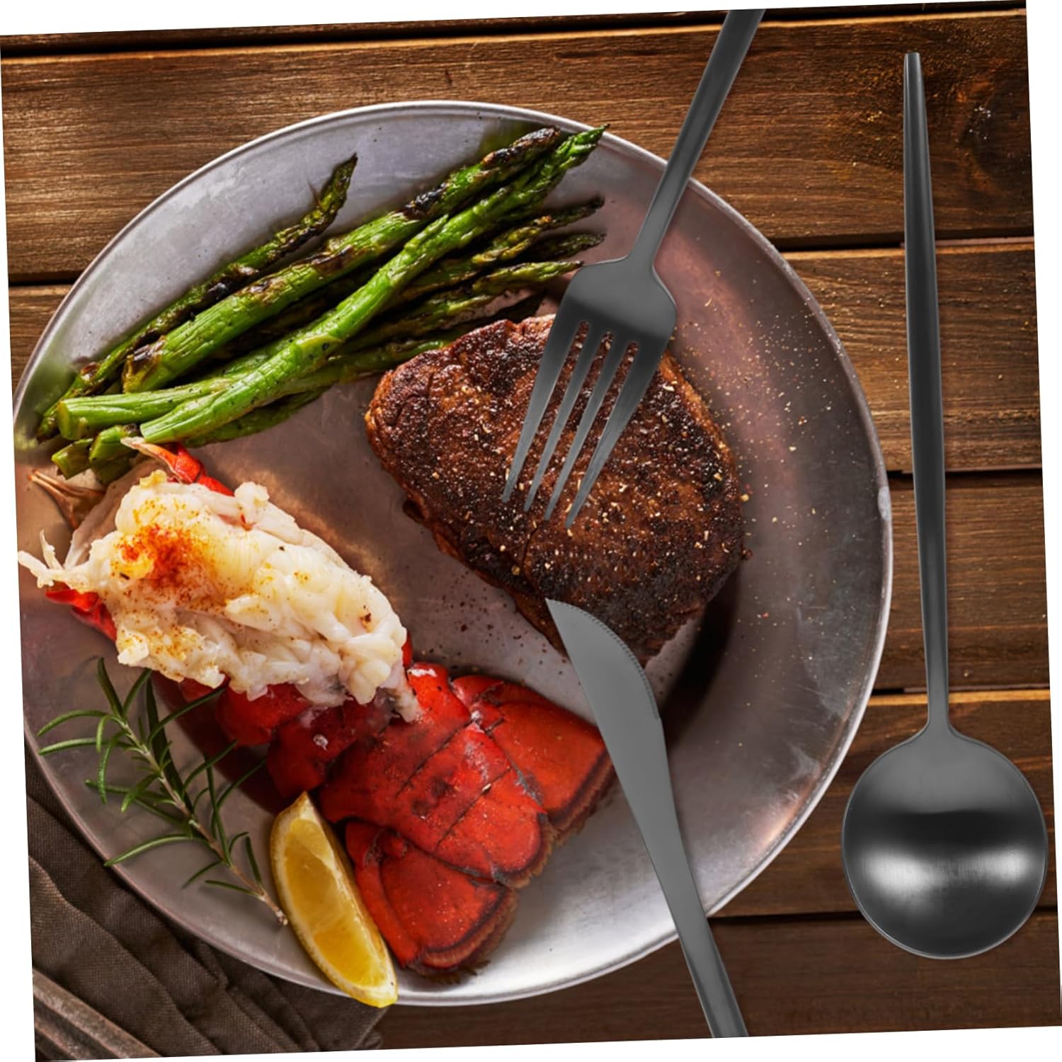 Stainless Steel Fork Spoon and Knife Set 304 Material Diamond-Shard Resistant