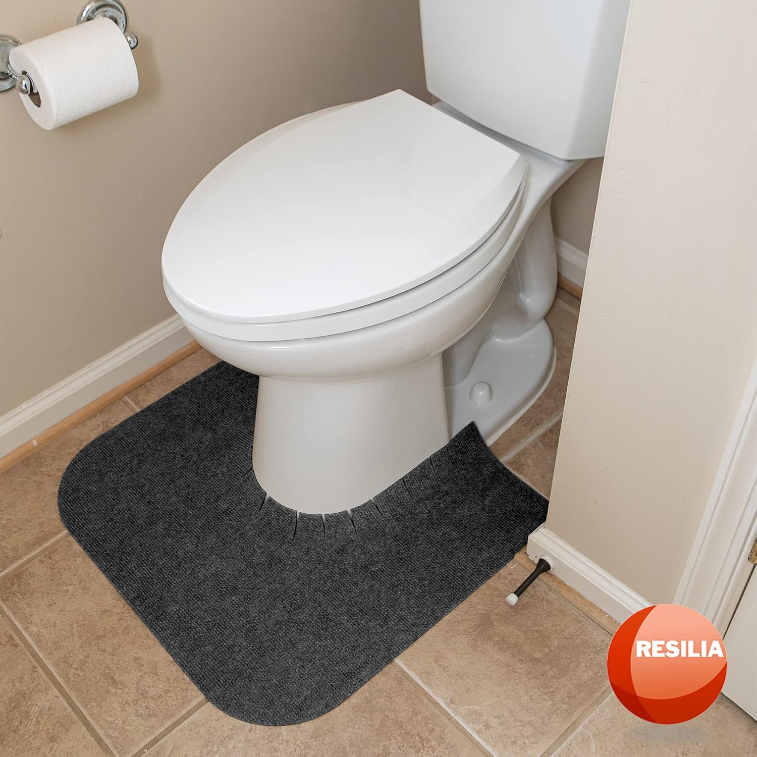 RESILIA Universal Rounded Potty Mat - 4 Pack Charcoal 1