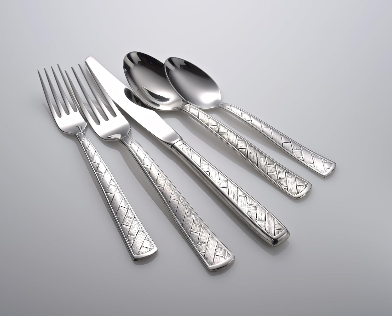 Liberty Tabletop Weave 45 Piece Flatware Set for 8