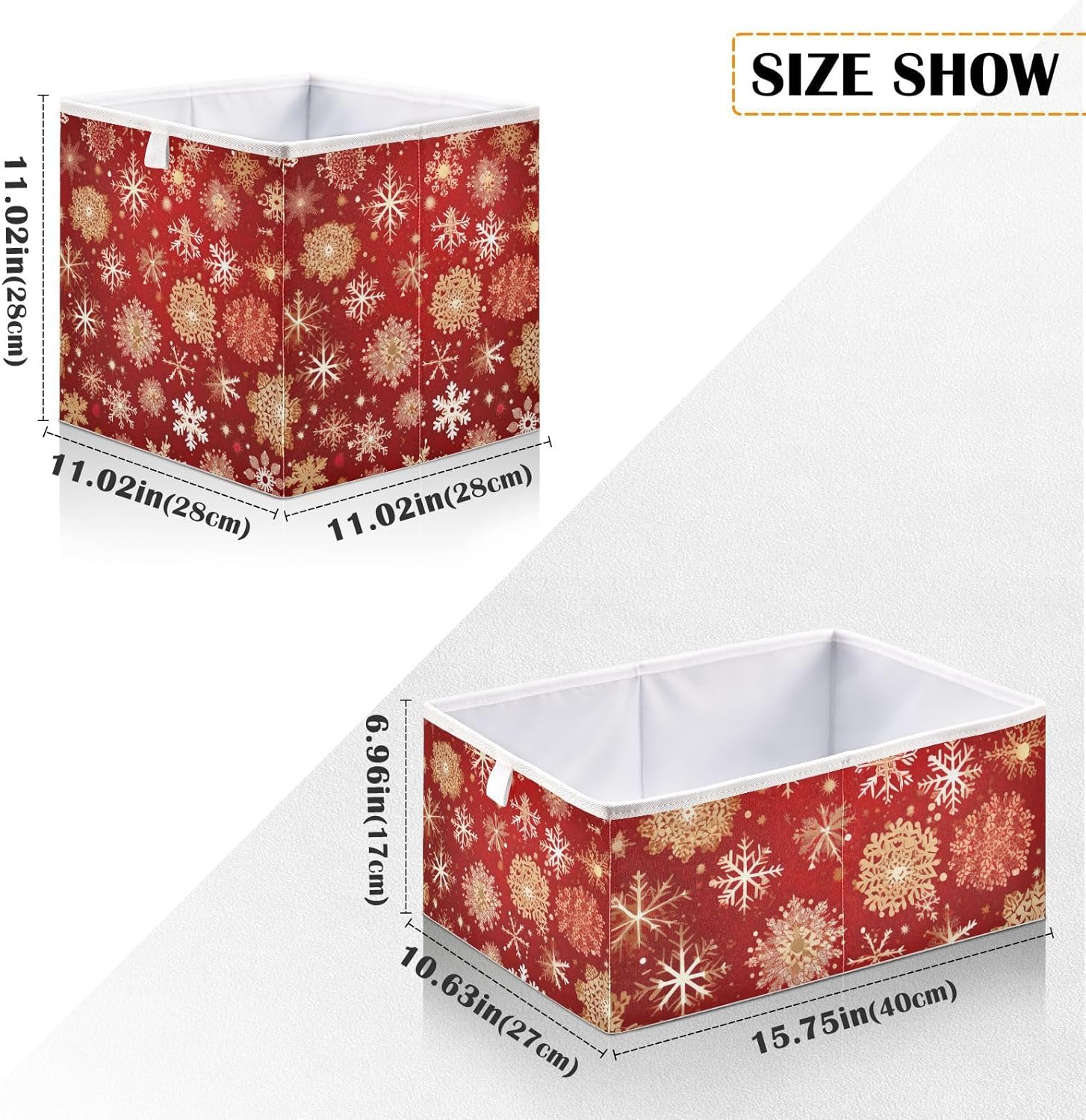 RunningBear Foldable Fabric Storage Basket for Kids Clothes and Toys