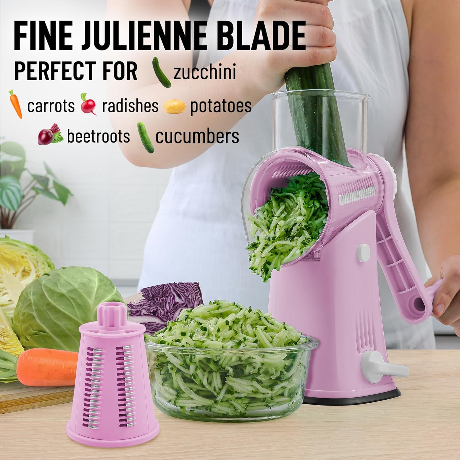 Zulay Kitchen Grater Easy to Use Stainless Steel for Busy Home Chefs
