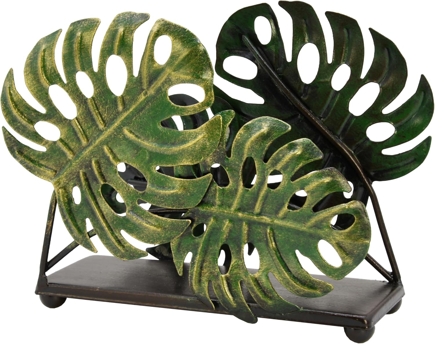 Olgift Metal Ginkgo Leaves Napkin Holder