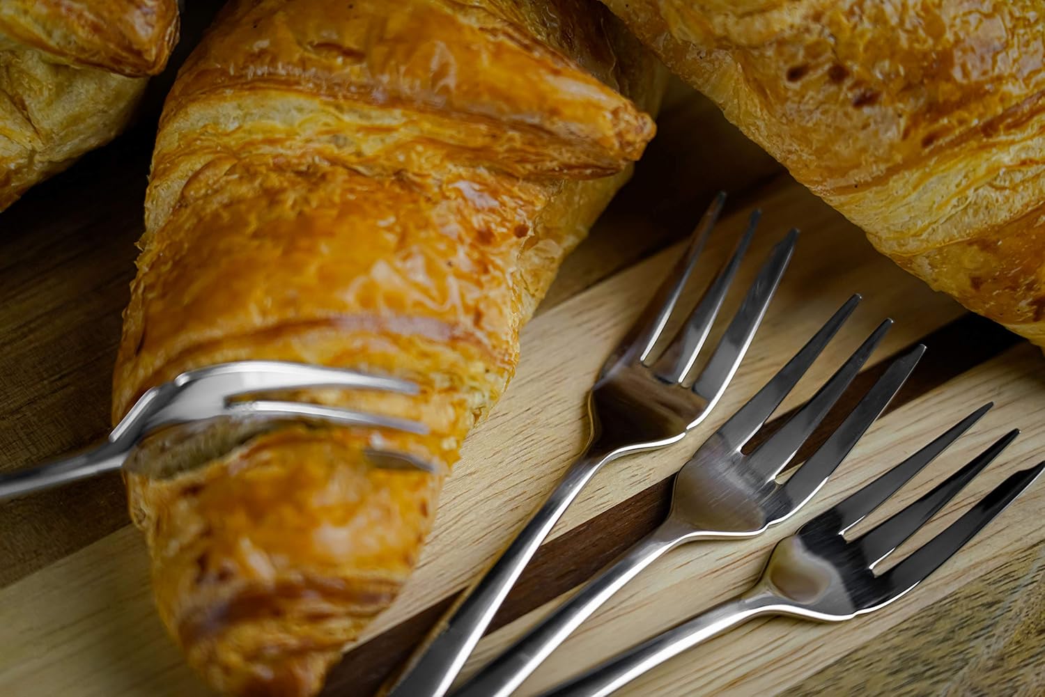 Grunwerg Windsor Carded 12-Piece Silver Pastry Fork Set