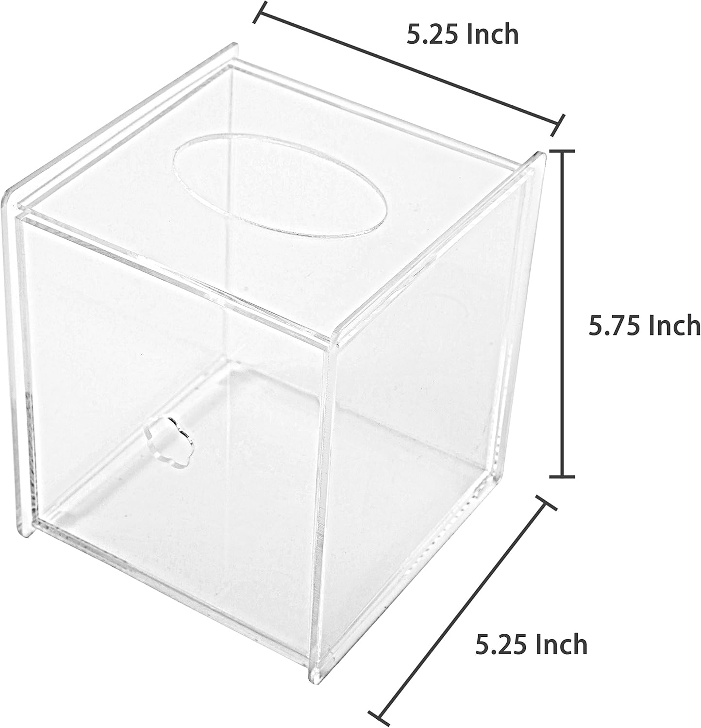 MyGift facial tissue dispenser box clear acrylic