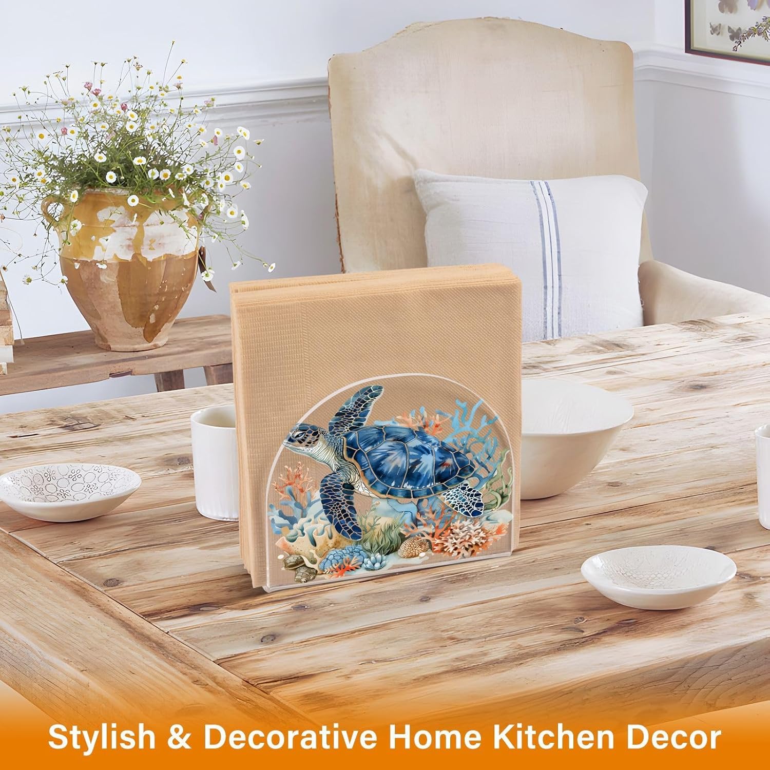 Seahorse Swimming Napkin Holder